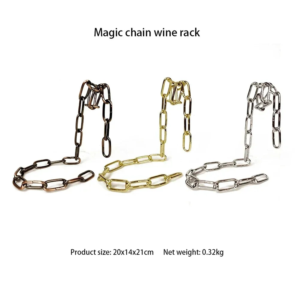 Hanging Chain Rack - Wine Bottle Holder