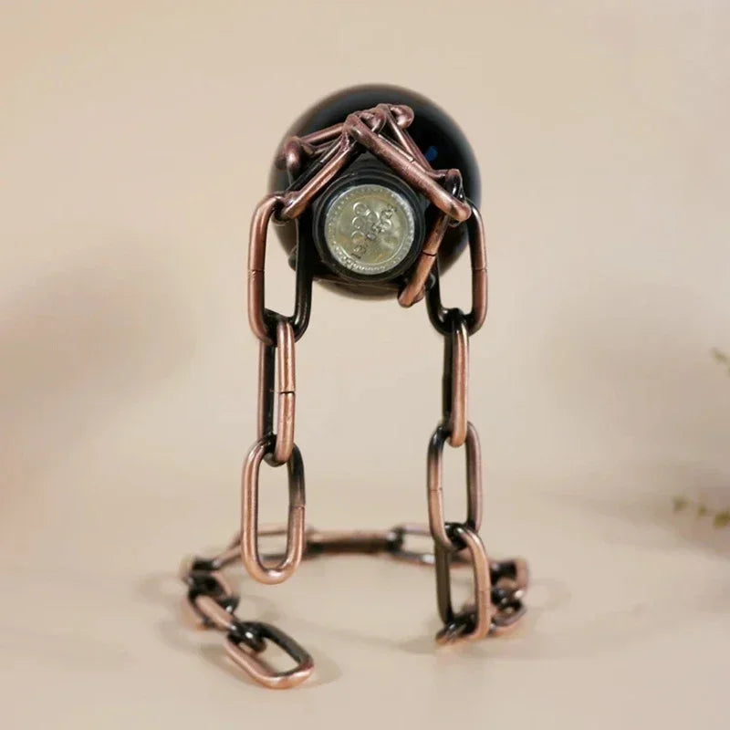 Hanging Chain Rack - Wine Bottle Holder